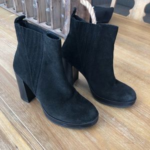 Aldo Suede Bootie Heel
